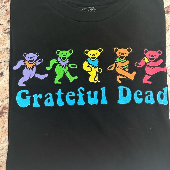 Grateful Dead Dresses & Skirts - Grateful Dead Women's Black M short sleeve T-Shirt with Rainbow Dancing Bears